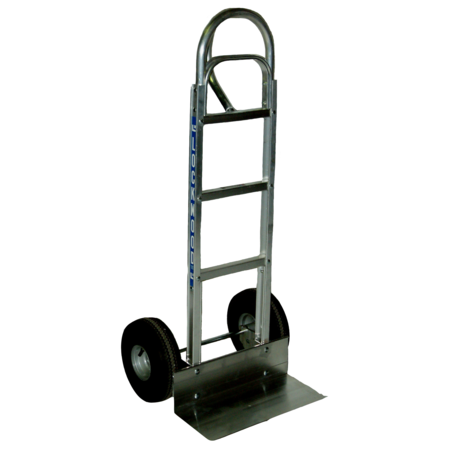 LOCKWOOD MANUFACTURING P-Handle Hand Truck, 18" Nose Plate, 10" Pneumatic Wheels 3000BP